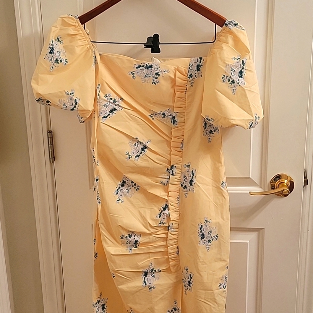 Beulah Puff Sleeve Midi Dress